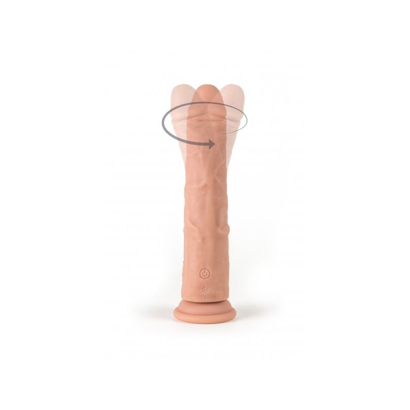 Vibratore Realistico Rotante in Silicone con Telecomando 23 cm