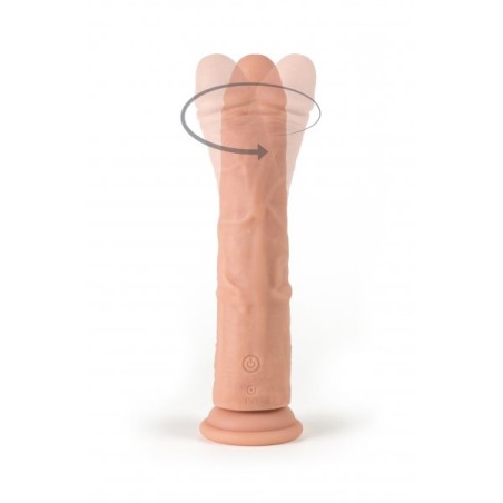 Vibratore Realistico Rotante in Silicone con Telecomando 23 cm