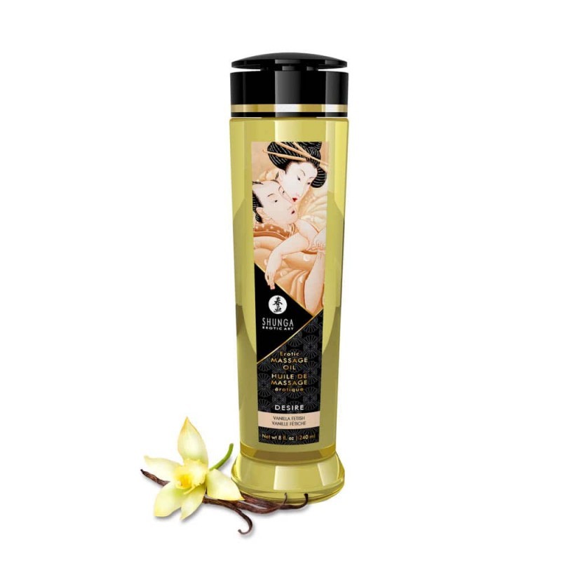Olio massaggi shunga desire 240 ml fragranza vaniglia
