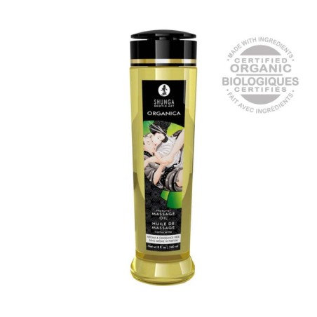 SHUNGA olio massaggi baciabile ORGANICA NATURAL senza profumi 240ML