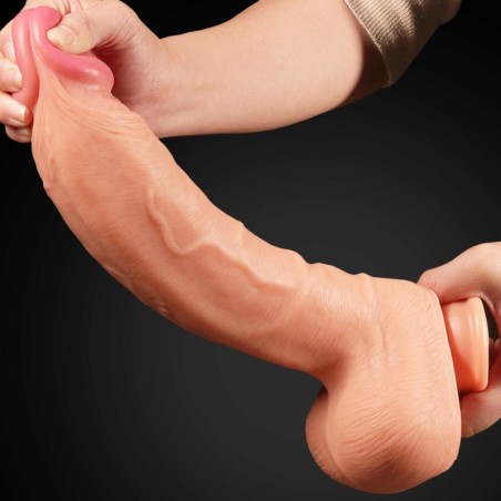 Dual Layered Platinum Silicone 12 Cock 30 cm
