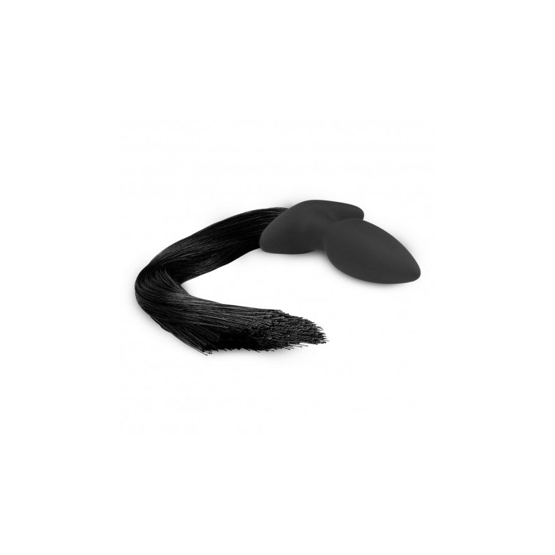 Silicone Anal Plug with Pony Tail