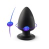 Premium Silicone Anal Plug Dual Density M Nero