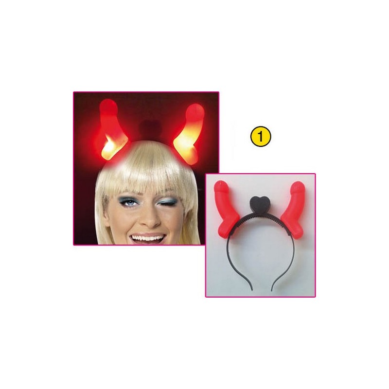 CERCHIETTO CON PENI luminosi devil