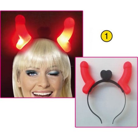 CERCHIETTO CON PENI luminosi devil