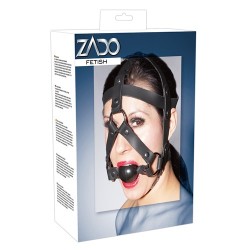 Head Harness - Maschera in cuoio con morso