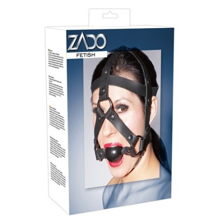 Head Harness - Maschera in cuoio con morso