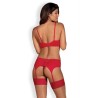 Jolierose completino Intimo 3 Pezzi Rosso