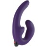 Strapless Strap on vibrante in silicone  SHAREVIBE - Viola