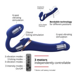 Strap-on Multi Orgasm Remote Control Blu L