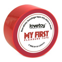 Non-Sticky Bondage Tape Red 15 m
