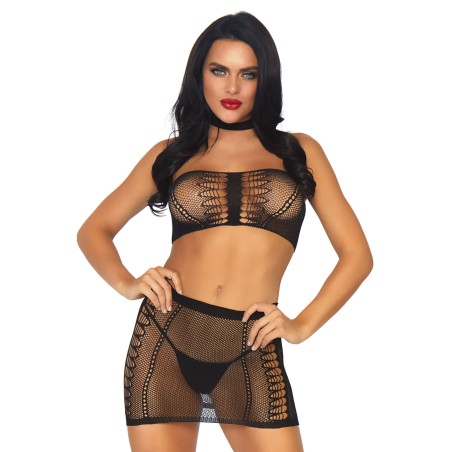 Bandeau Top and Mini Skirt
