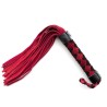 Leather Flogger 38 cm black/red