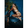 Sydney Body Avorio in Pizzo con Doppio Filo di Perle