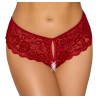 Culotte Aperta in Pizzo Bordeaux