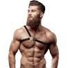 ECO LEATHER CROSSED SHOULDER STRAP HARNESS MEN