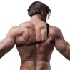 ECO LEATHER CROSSED SHOULDER STRAP HARNESS MEN