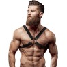 ECO LEATHER CROSSED CHEST STRAP HARNESS MEN
